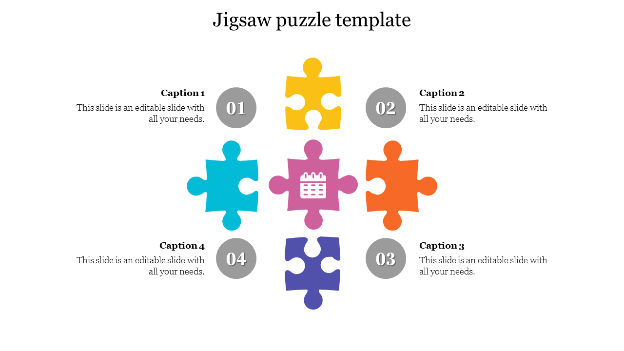 Our Predesigned Jigsaw Puzzle Template Presentation